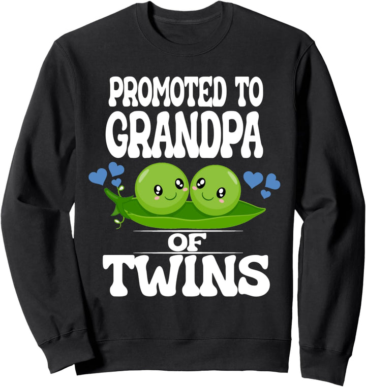 Promoted To Grandpa Of Twins Sweatshirt