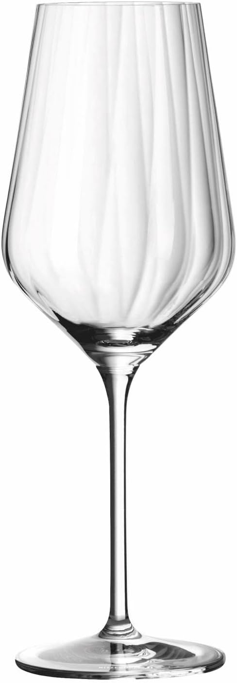 RITZENHOFF 3671002 Weissweinglas Set 300 ml – Serie Sternschliff Nr. 2 – 2 Stück – mit Relieflinie –