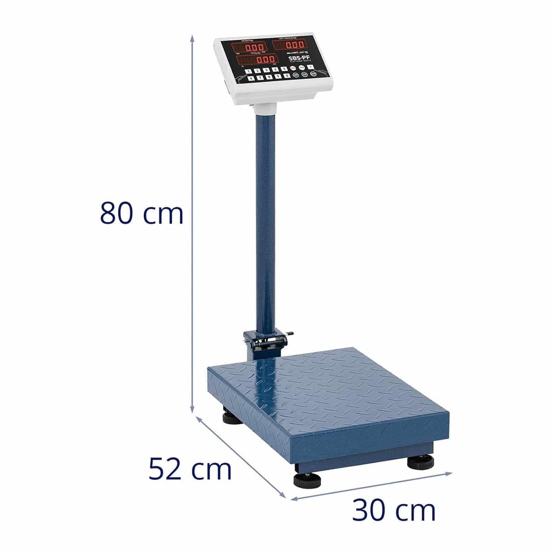 Steinberg Systems SBS-PF-100A8 Plattformwaage Paketwaage 100 kg / 10 g LED klappbar Industriewaage