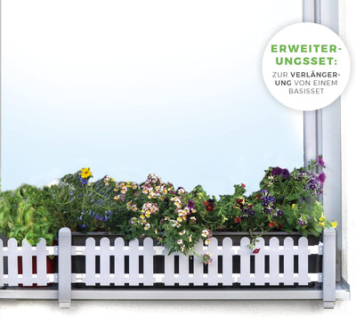 Blumenkasten Halterung für die Fensterbank, masu ERWEITERUNGSSET, zur Verlängerung eines masu BASISS