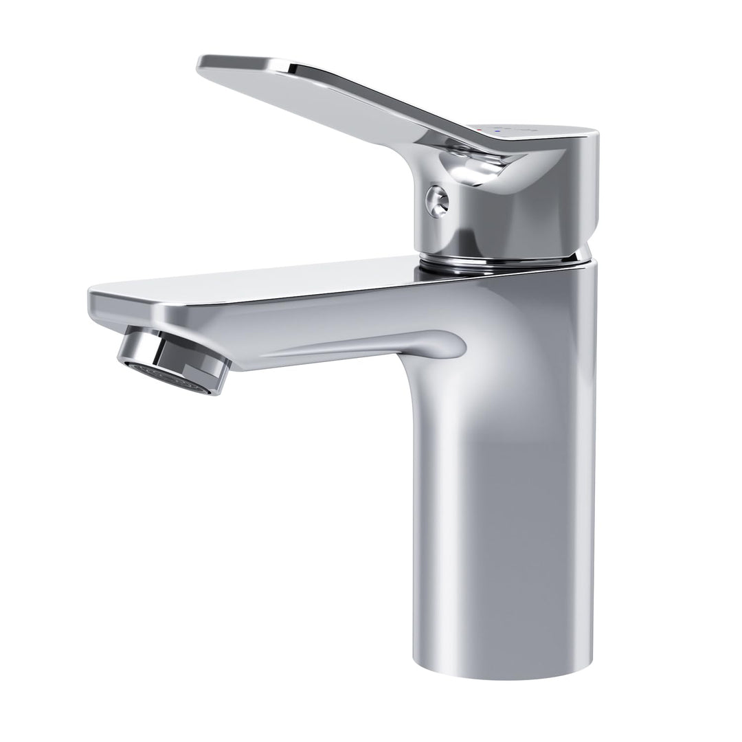 AM.PM Waschtischarmatur mit Einhebelmischer, SoftMotion Keramikkartusche, Neoperl Aerator, kratzfest