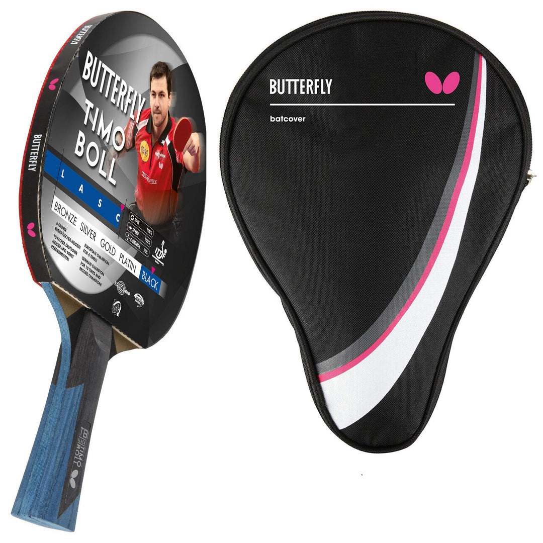 Butterfly® Timo Boll Black Tischtennisschläger | Tischtennis Racket Bat TT Profi Wettkampfschläger f