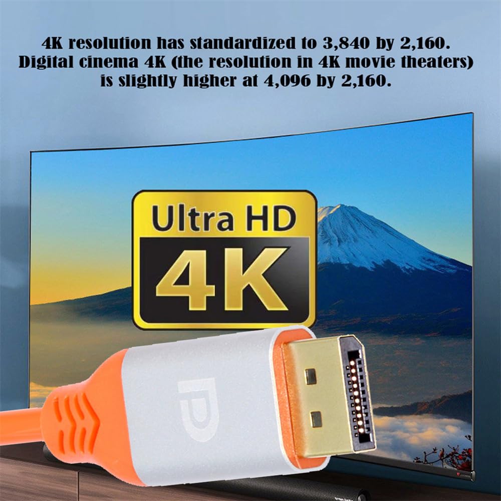 xiwai DP Displayport auf DP 4K Stecker auf Stecker High Flex Ultra Soft Monitorkabel Hyper Super Fle
