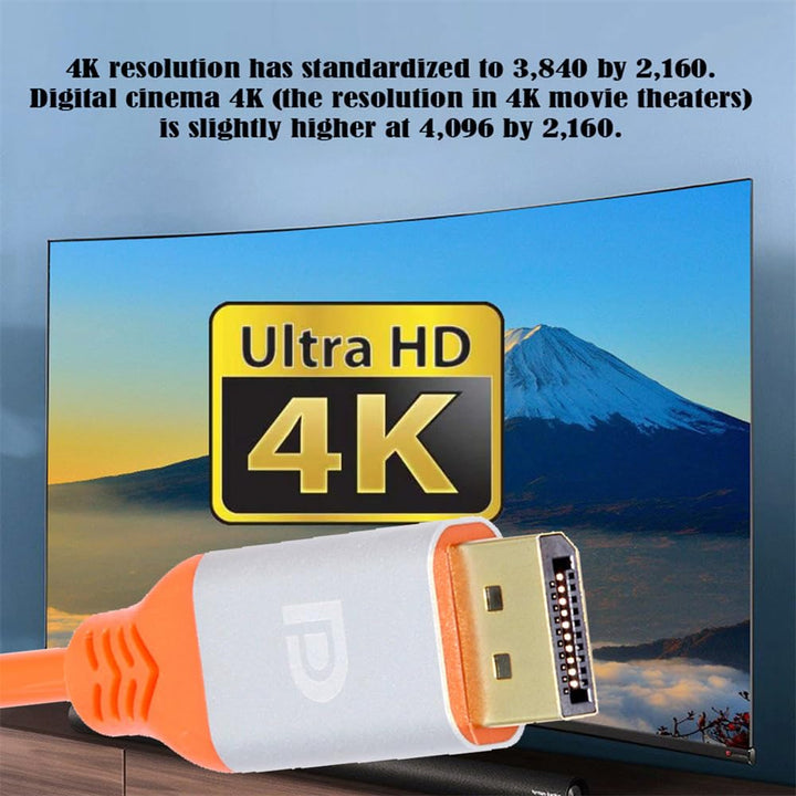xiwai DP Displayport auf DP 4K Stecker auf Stecker High Flex Ultra Soft Monitorkabel Hyper Super Fle