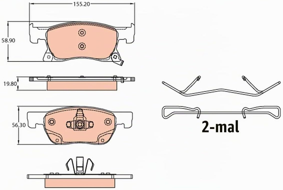 TRW GDB2138 Bremsbeläge