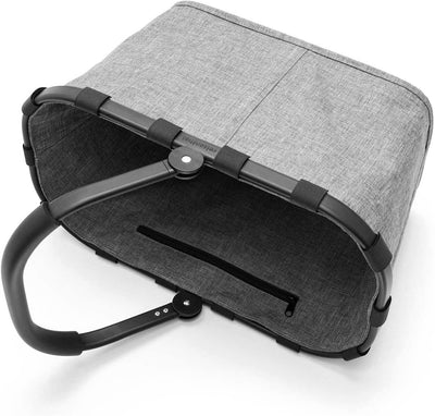 reisenthel carrybag Twist Silver - Stabiler Einkaufskorb mit viel Stauraum und praktischer Innentasc