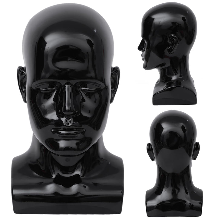 Mannequin Head Male Professional Cosmetology Manikin Head for Display Headset, Headphone, Game Conso