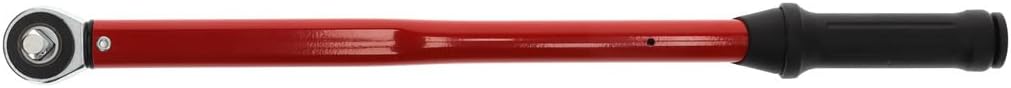 GEDORE red Drehmomentschlüssel für Links- und Rechtsgewinde, 1/2 Zoll, 60-300 Nm, Stahlrohr, Rot/Sch