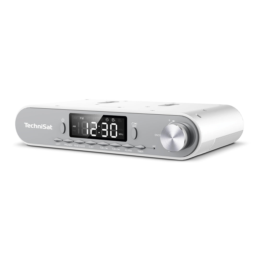 TechniSat KITCHENRADIO - Unterbau Küchenradio mit UKW/FM, LED Display, Arbeitsleuchte, Timer, Blueto