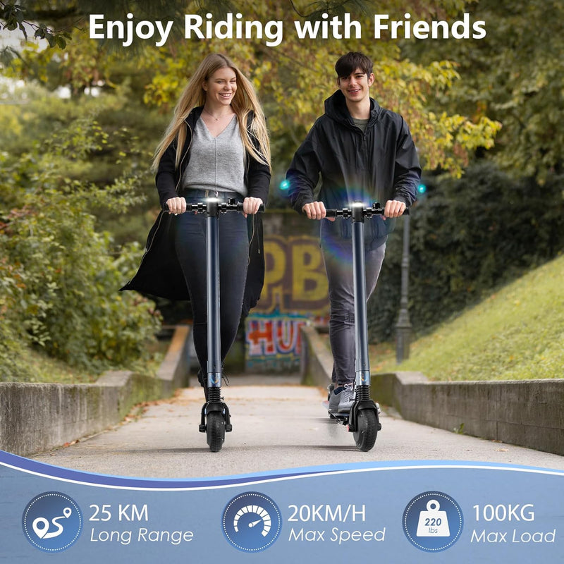 Caroma E Scooter Kinder von 8-16 Jahren, 25km Reichweite, 20km/h Geschwindigkeit, Faltbarer E Roller