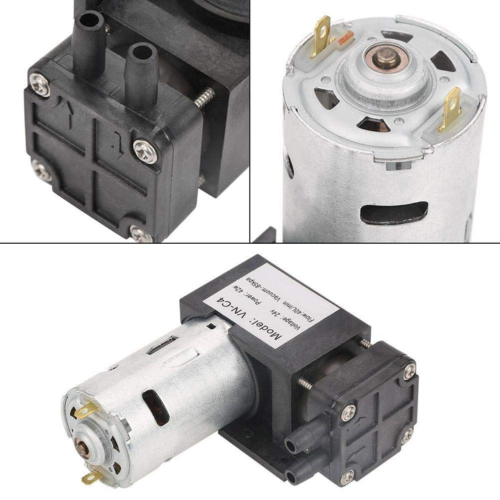 Mini Vakuumpumpe 42W Oilless Kompressorpumpe Vakuumsaugluftstrom (DC24V 85KPa 40L / min), DC24V 85KP