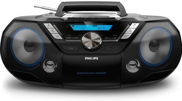 Philips AZB798T/12 CD-Sound-Maschine, tragbarer CD- und Kassetten-Player, DAB und FM Bluetooth, CD,