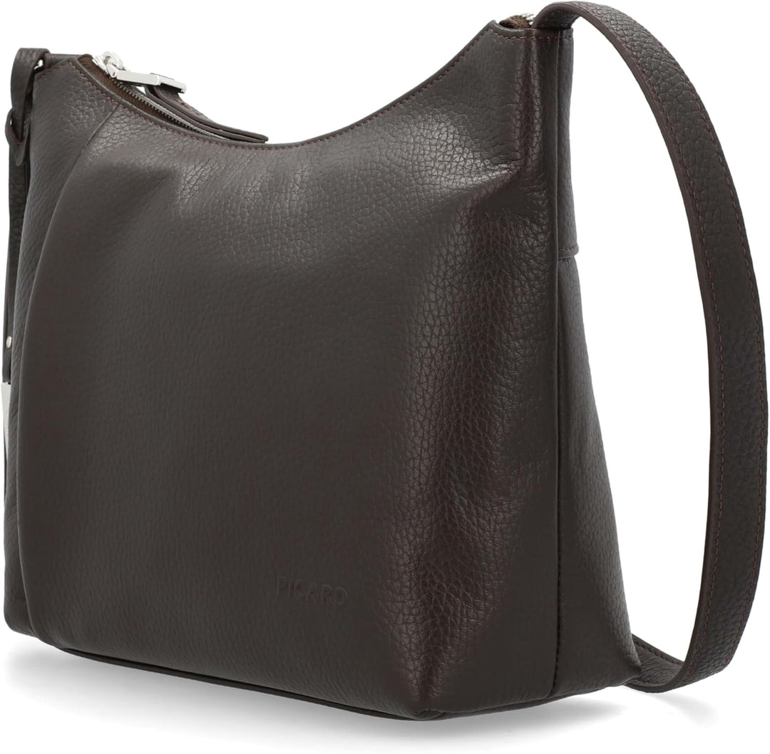 Picard Damen Schultertasche PURE aus Echtleder Mittel | mit Reissverschluss | Schultertasche | Allta