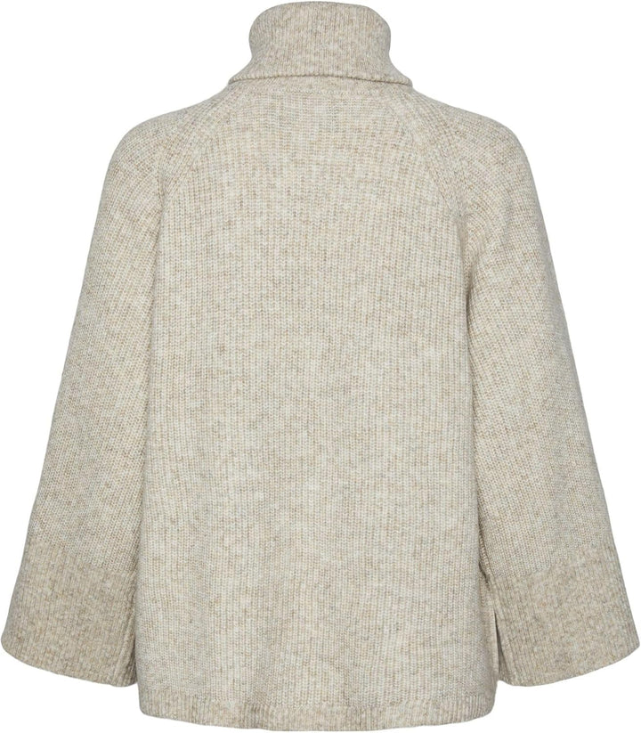 PIECES Damen Pcjade Ls High Neck Knit Cardigan Bc Strickjacke, XS