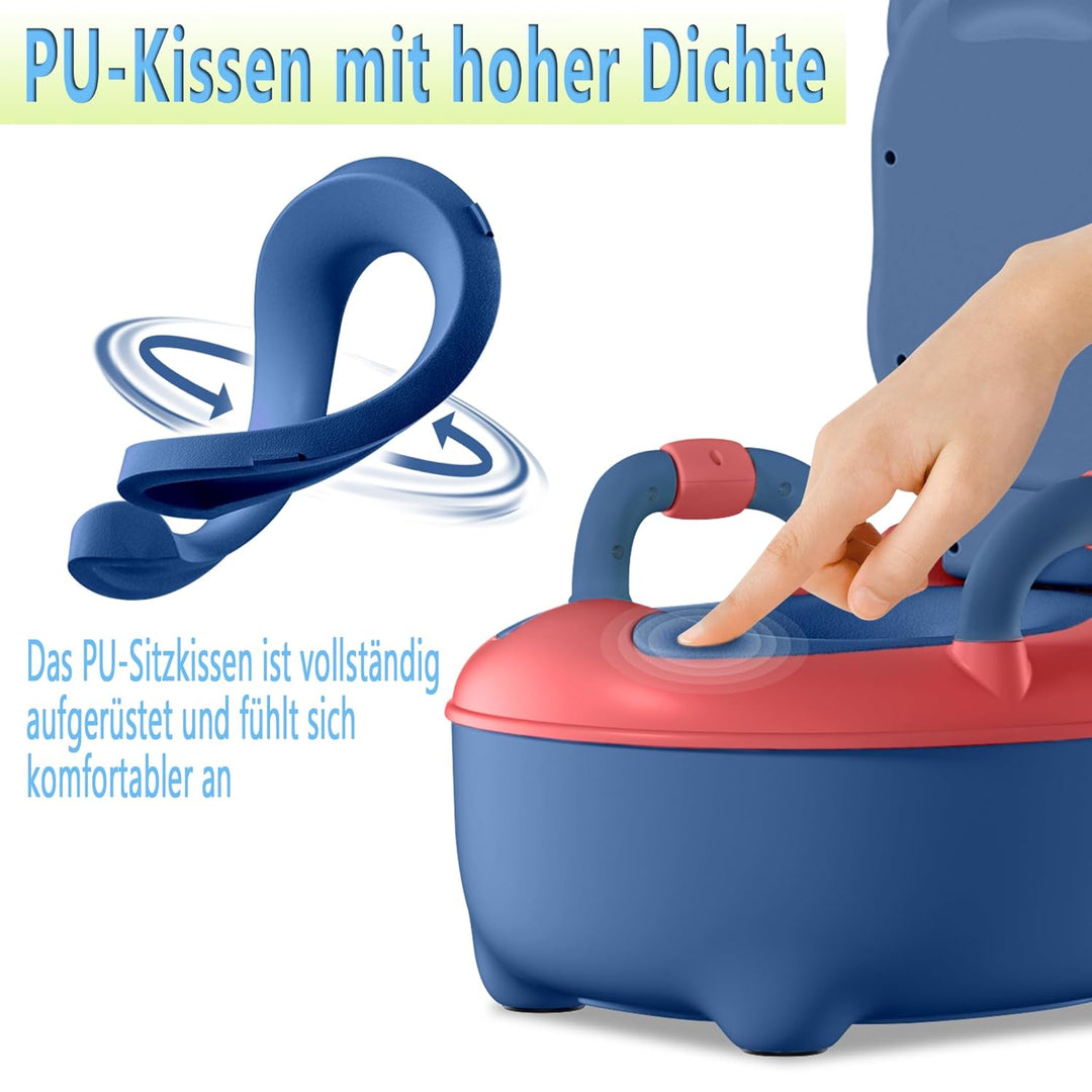 Aufun Töpfchen Baby Toilette Toilettensitz, Baby Potty, Toilettentrainer mit Griffe für Kleinkinder,