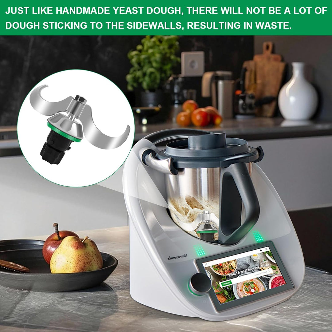 Teigmischmesser für Thermomix TM7 TM6 TM5, Thermomix Zubehör, Teigknetmesser aus Edelstahl, Schnelle