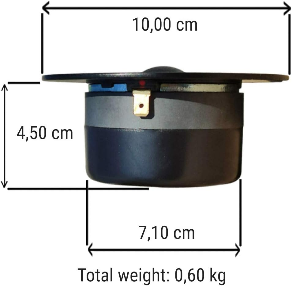 Ciare 1 HT264 HT 264 kalottenhochtöner schwarzer Driver 4" 10,00 cm 100 mm Durchmesser 100 watt rms