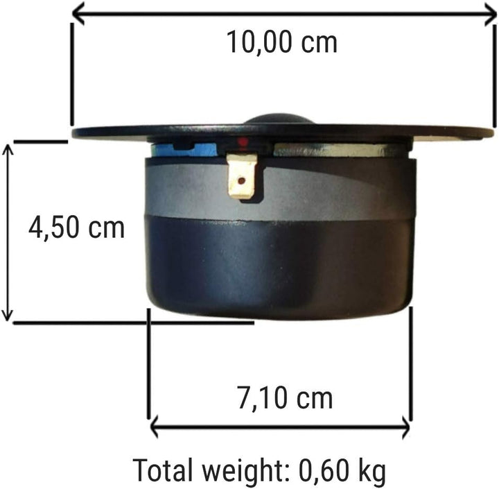 Ciare 1 HT264 HT 264 kalottenhochtöner schwarzer Driver 4" 10,00 cm 100 mm Durchmesser 100 watt rms