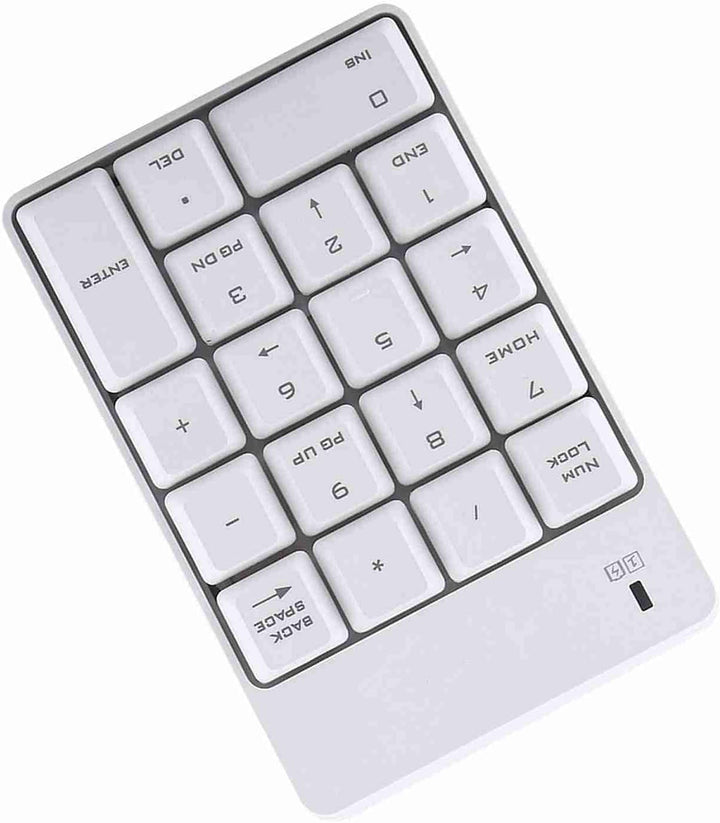 2,4 GHz Kabellose USB-Zifferntastatur 18-Tasten-Numpad Tragbare mit USB-Empfänger für Laptop, Notebo