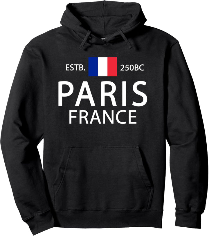 Französische Flagge - Lustiges Paris Frankreich Pullover Hoodie