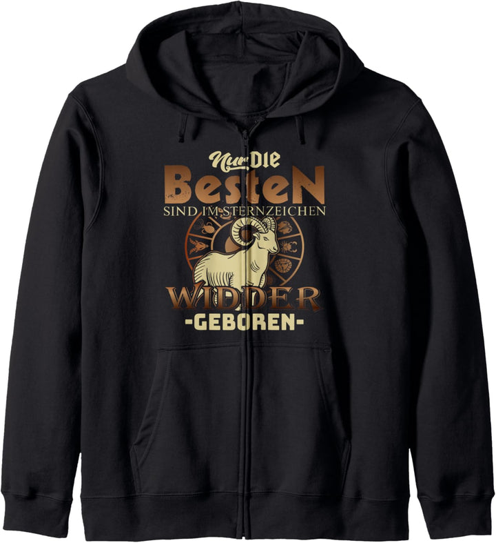 Sternzeichen Widder Nur die besten geboren Kapuzenjacke
