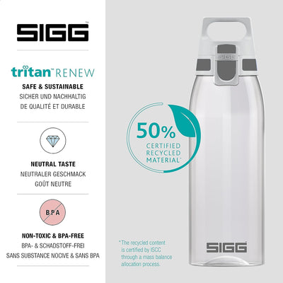 SIGG - Tritan Trinkflasche - Total Color ONE ONE - Für Kohlensäurehaltige Getränke Geeignet - Spülma