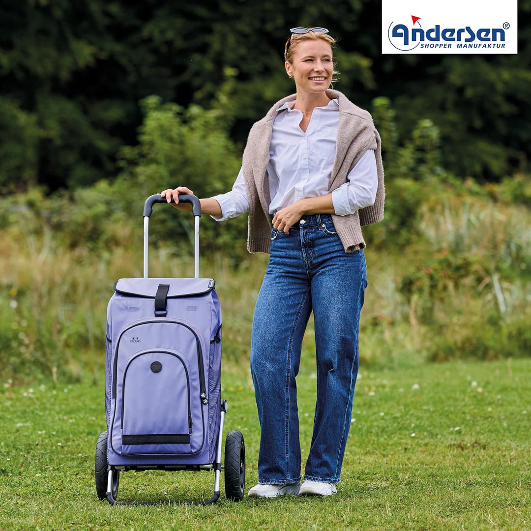 ANDERSEN Einkaufstrolley - Royal Shopper Hydro 3.0 Flieder 62 L Bike, Einkaufsroller, Rucksack, Ther