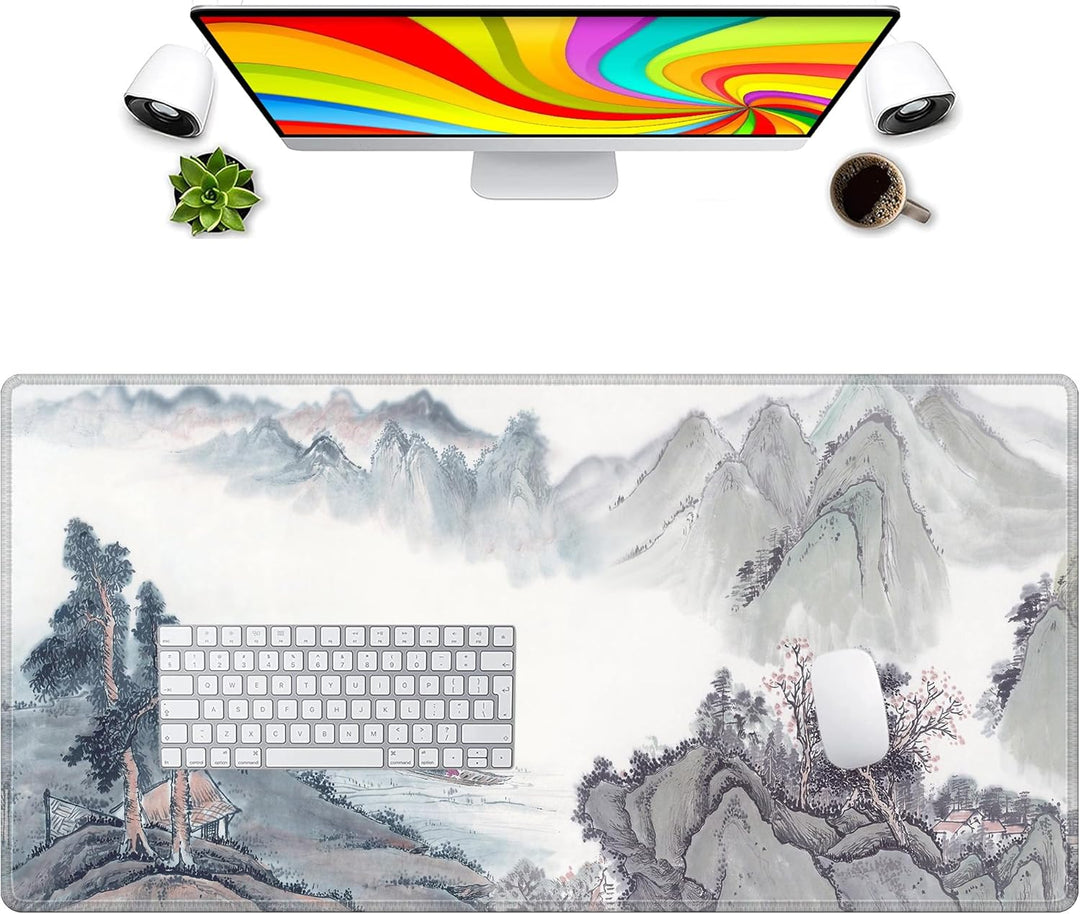 LL-COEUR Grosse Gaming Laptop Mauspad PC Tastatur Mausmatte XXL Schreibtischunterlage Büro Desk Pad