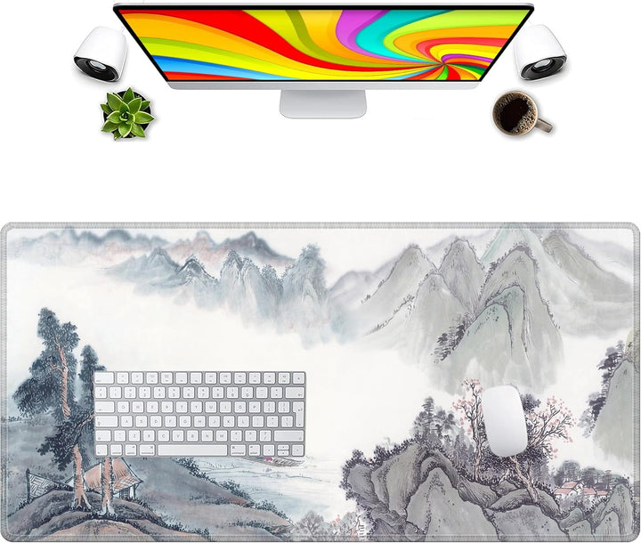 LL-COEUR Grosse Gaming Laptop Mauspad PC Tastatur Mausmatte XXL Schreibtischunterlage Büro Desk Pad