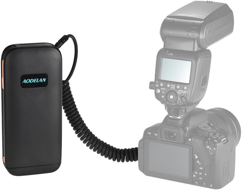 AODELAN P12 Flash Akku Externes Blitz-Batteriepack für SB-5000, SB-900, SB-910 Replace Nikon SD-9 (1
