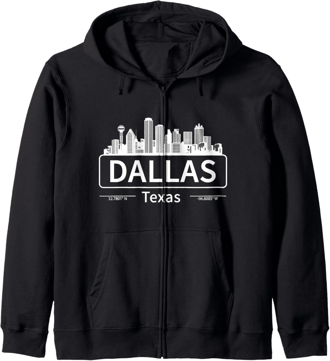 Dallas Texas Skyline, Reisen Sie nach Dallas Love Kapuzenjacke