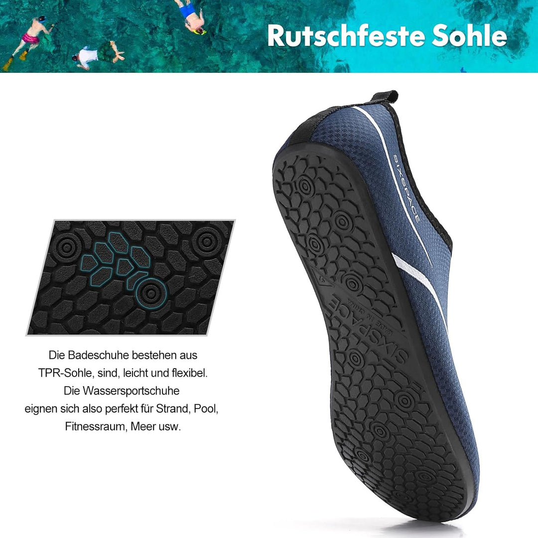 Sixspace Badeschuhe Wasserschuhe Strandschuhe Schnell Trocknend Schwimmschuhe Breathable Aquaschuhe