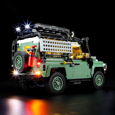 BRIKSMAX 10317 Led Licht für Lego Klassischer Land Rover Defender 90 - Compatible with Lego Icons Ba