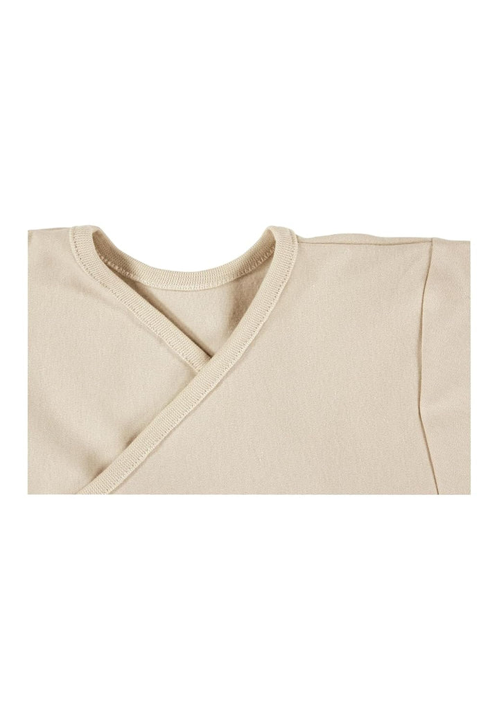 Alvi Baby-Mäxchen Innensack Bio-Baumwolle Beige 44 | Baby Schlafsack mit 0,5 TOG, langarm und Kabela
