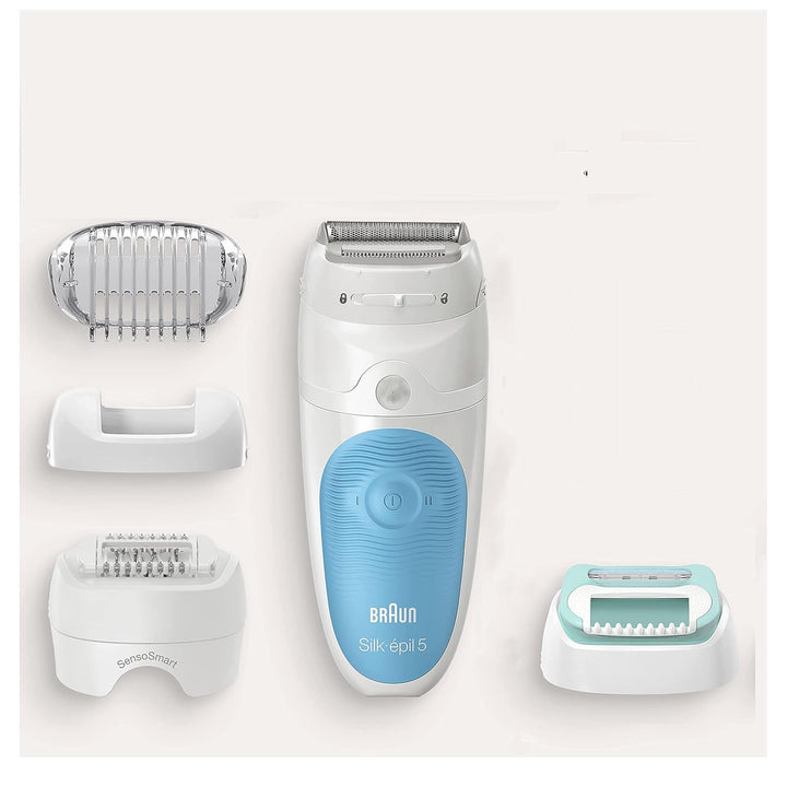 Braun Silk-épil 5-610, Epilierer für Epilations-Einsteigerinnen für eine sanfte Haarentfernung, weis
