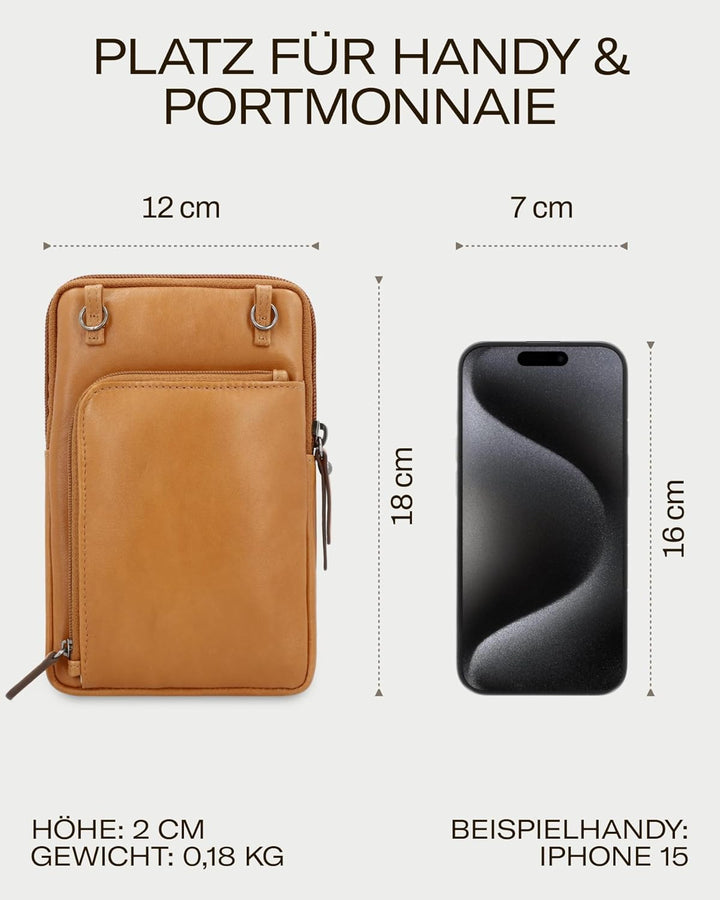 Picard Damen Handytasche NOEL aus Echtleder Mittel | mit Reissverschluss | Handytasche | Alltag, Aus