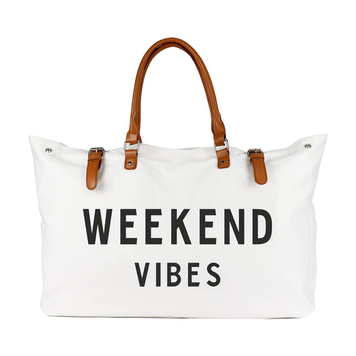 Lamyba Strandtasche für Damen, wasserdicht, sanddicht, Weiss/opulenter Garten, X-Large Weekend Vibes