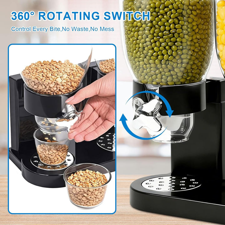 Cereal Dispenser Countertop 2L, Luftdichter Müslispender für die Organisation des Küchenvorratsraums