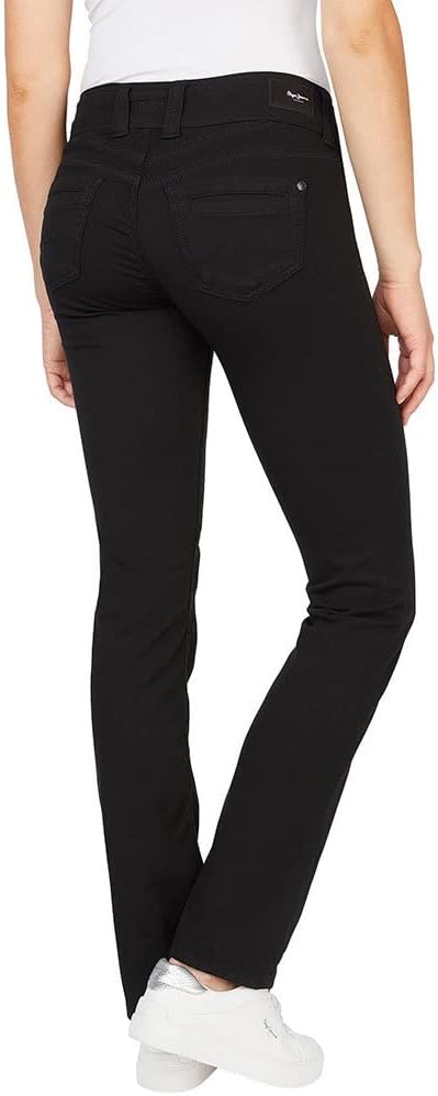 Pepe Jeans Damen Gen Jeans 26W / 34L Black (Denim-xd9), 26W / 34L Black (Denim-xd9)