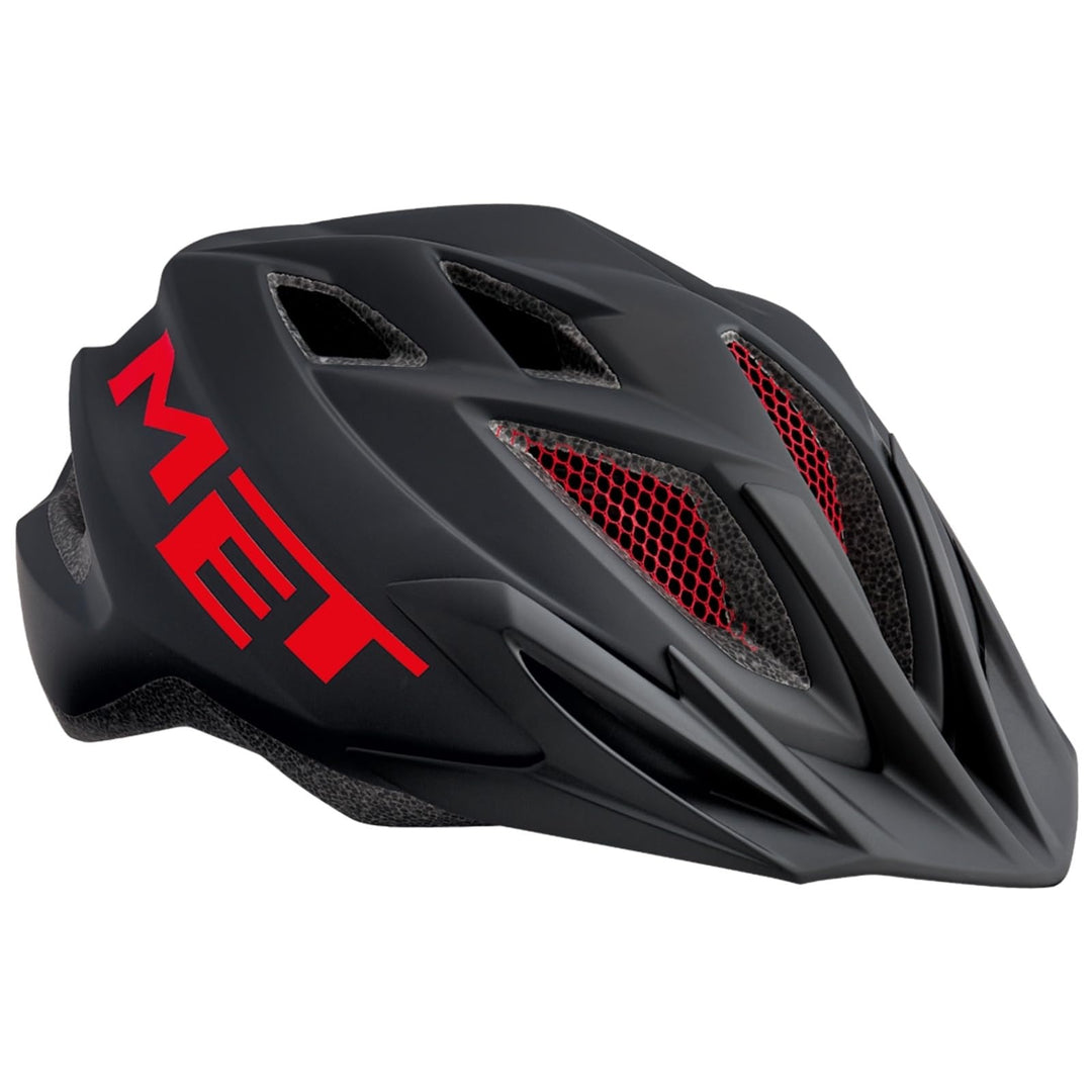MET Fahrradhelm Crackerjack Einheitsgrösse black/Red, Einheitsgrösse black/Red