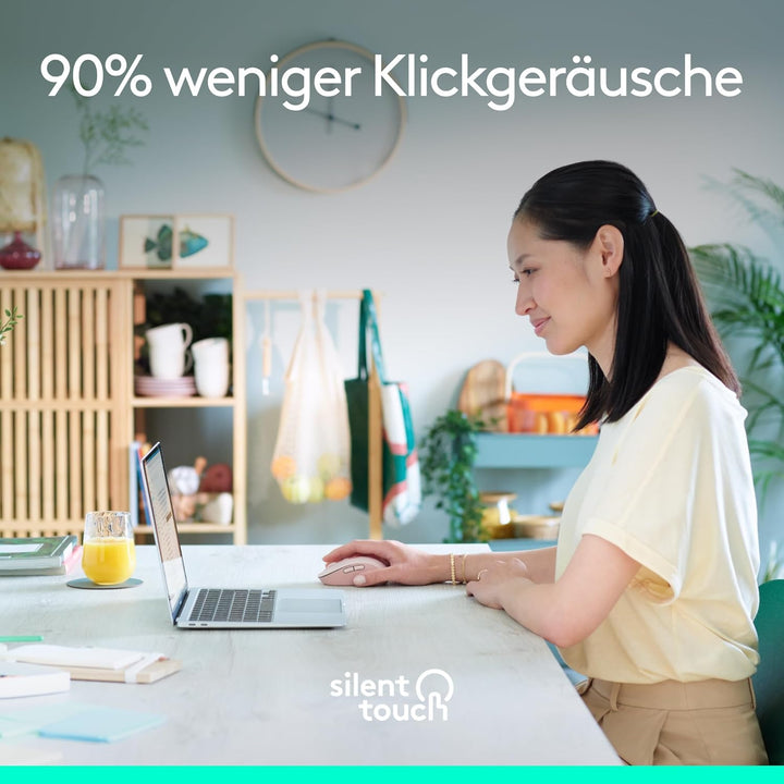 Logitech Signature M650 Kabellose Maus - für kleine bis mittelgrosse Hände, 2-Jahres-Batterie, Leise