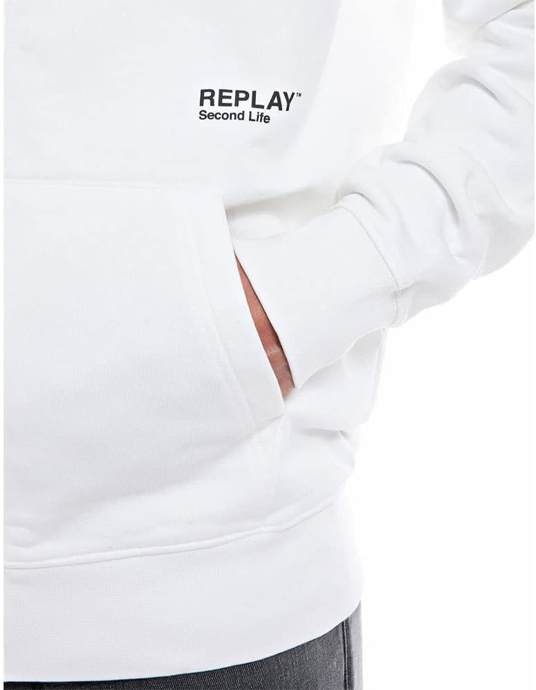 Replay Herren Kapuzenpullover M 801 Chalk, M 801 Chalk