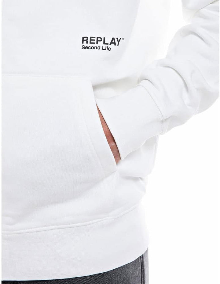 Replay Herren Kapuzenpullover M 801 Chalk, M 801 Chalk