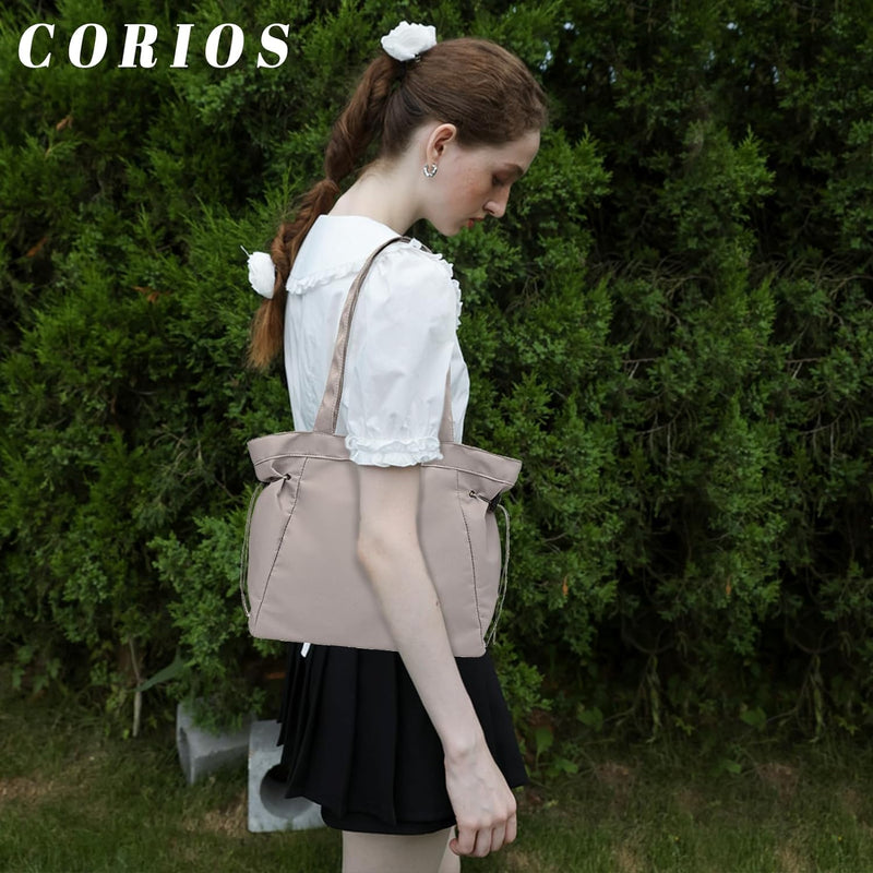 CORIOS Oxford Schultertasche Damen Handtasche Wasserdicht Leicht Henkeltasche Casual Tragetasche Mul