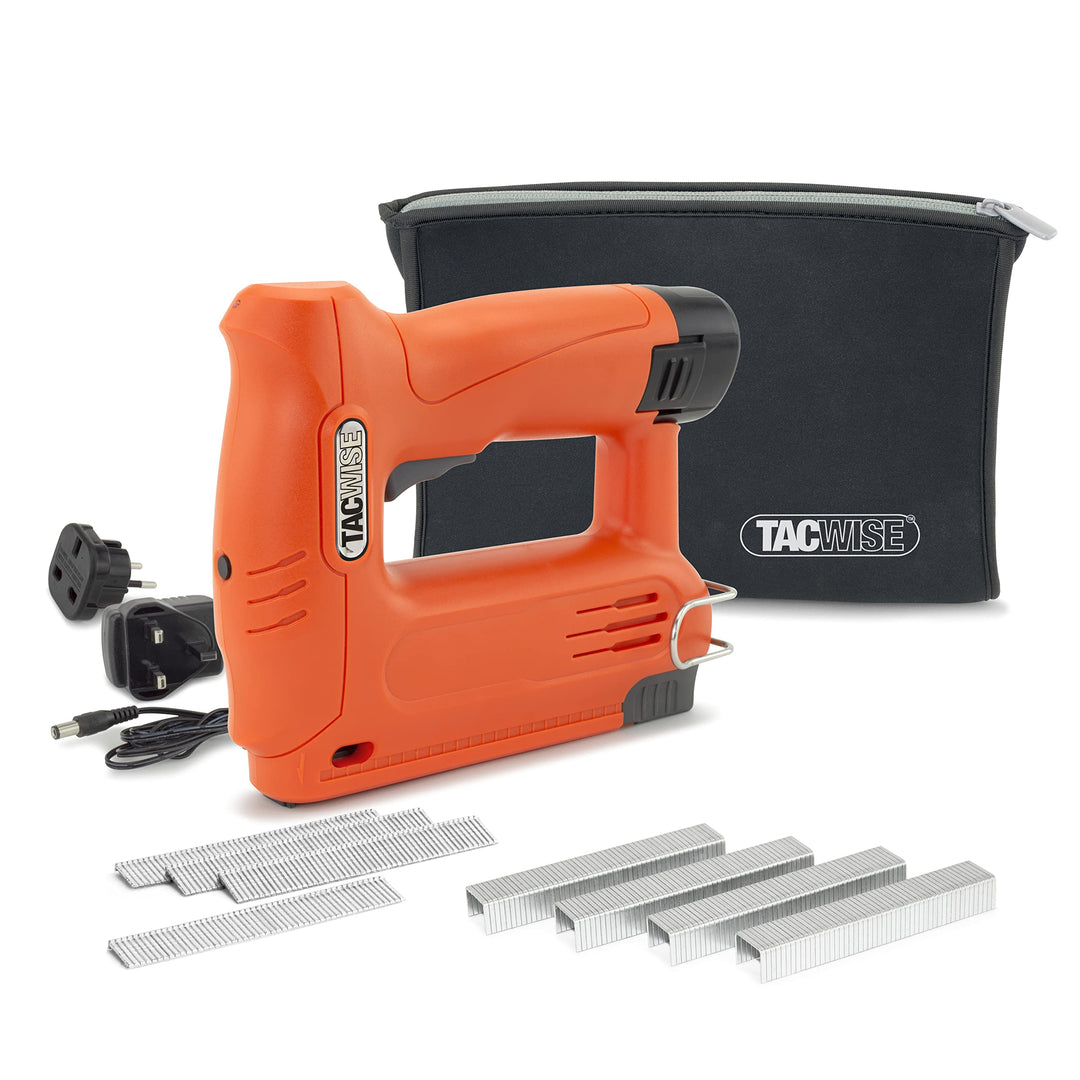 Tacwise 1586 140-180EL Akku 12V Tacker für 140/6-12 mm Heftklammern &amp; 10 mm Nägel 12V Bündel, 12V Bü