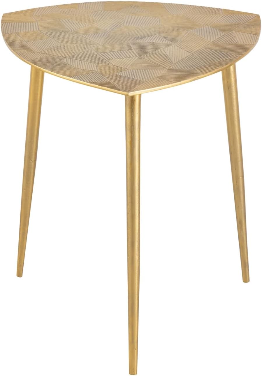 casamia Beistelltisch Metall Dekotisch Alster 40x45x40 cm dreieckig klass. Design Aluminium Silber o