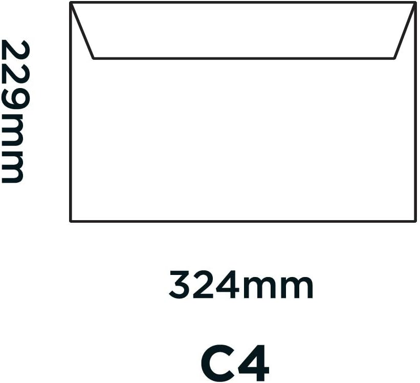 Blake Premium Office 36215 Briefumschläge Haftklebung Ultra Weiss C4 229 x 324 mm - 120g/m² | 250 St