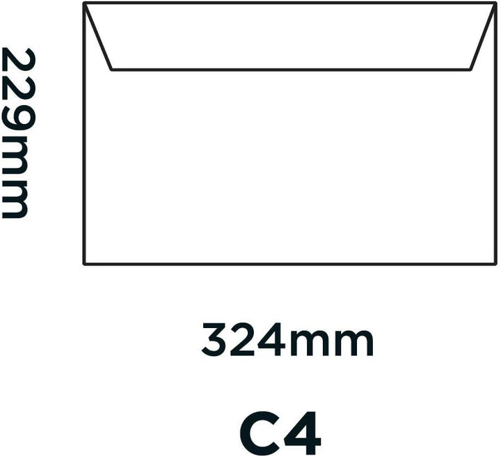 Blake Premium Office 36215 Briefumschläge Haftklebung Ultra Weiss C4 229 x 324 mm - 120g/m² | 250 St