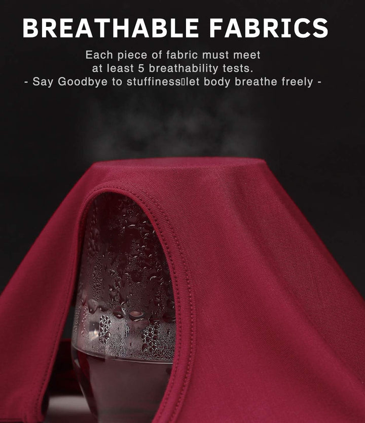 vislivin Elastische Tank Tops für Damen Unterhemden 3/4er Pack S 3er Pack - Schwarz/Weiss/Weinrot, S