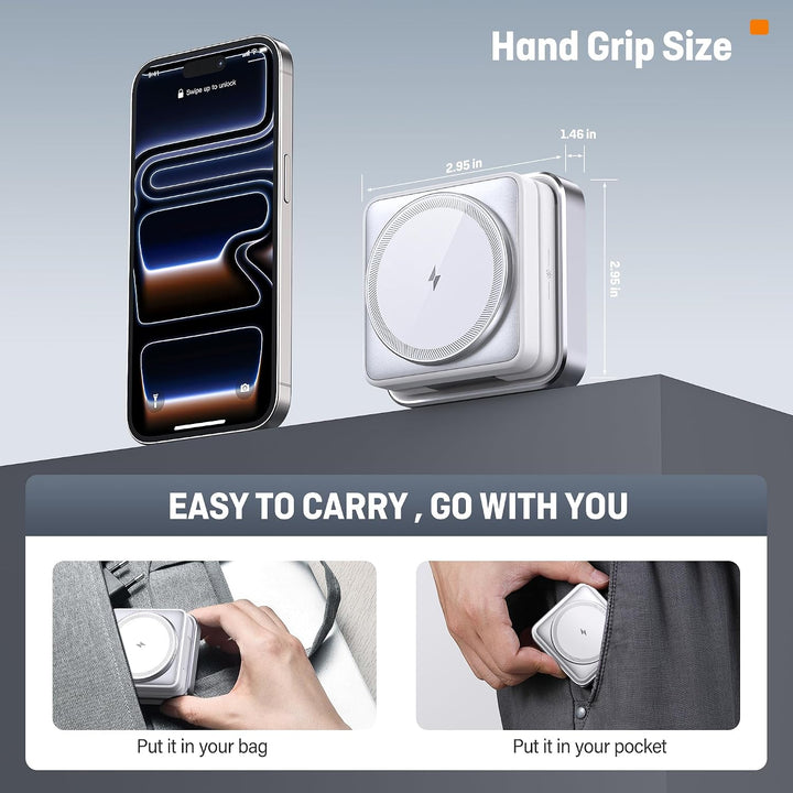 Ladestation Apple Watch und iPhone, 3 in 1 Apple MagSafe Ladegerät Faltbar Wireless Charger für Appl